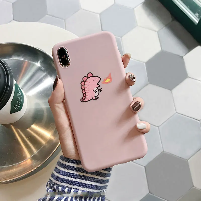 Spitfire маленький динозавр чехол для телефона iPhone11 X XS XR XSMax 8 7 6S PluS матовый мягкий