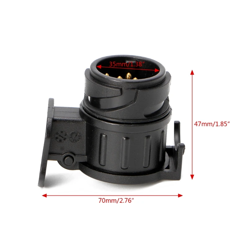 

Waterproof 13 To 7 Pin Plug Trailer Caravan Electric Adapter Socket Connector