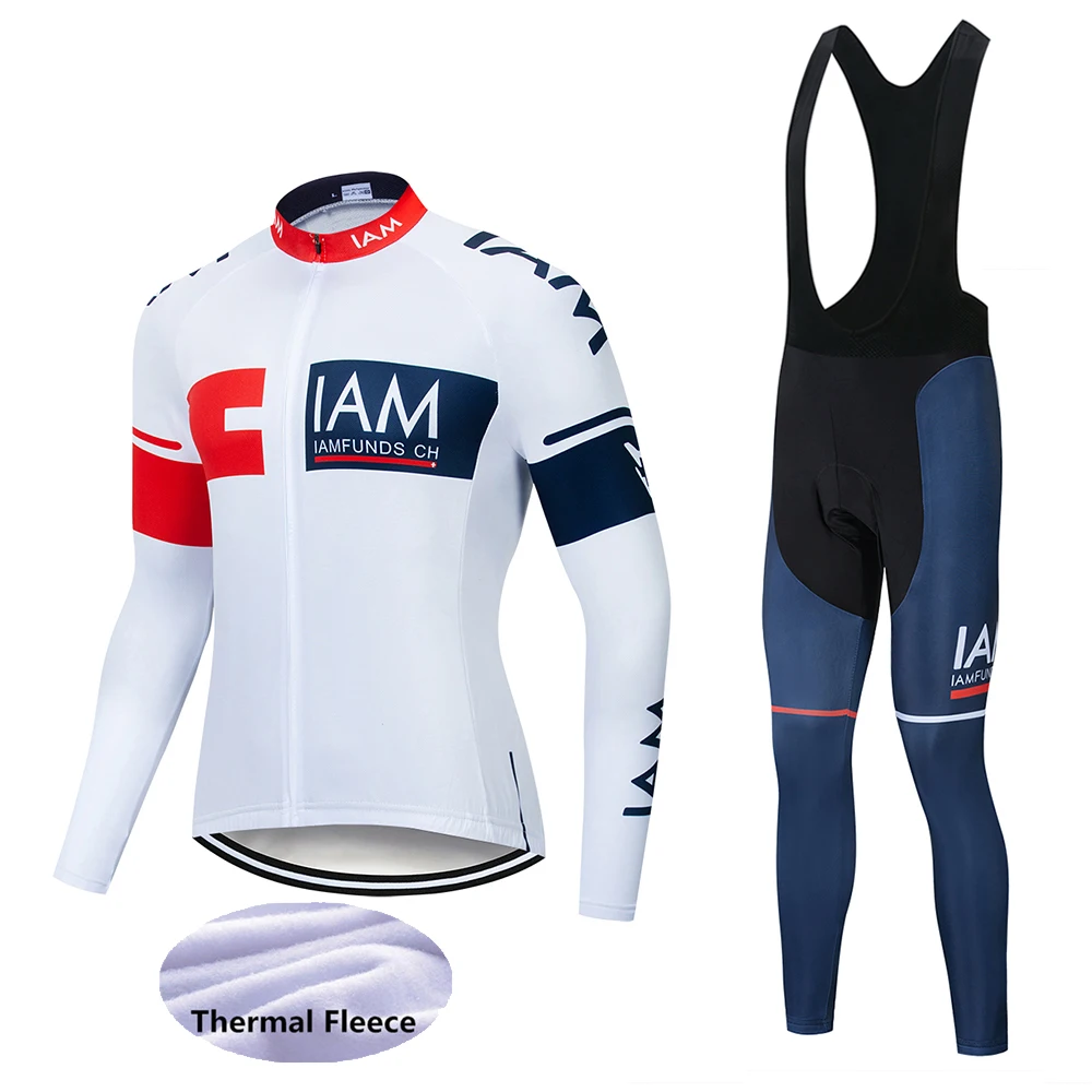 High Quality new IAM Long Sleeve Team Warm winter Cycling Jerseys new Long sleeve Suit Cycling Clothing/Ropa Ciclismo