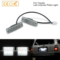 2pcs error free led number license plate light lamp for toyota 4 runner sequoia corolla hilux corona carina j150 car accessories