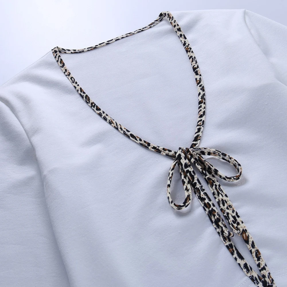 

Fashion Women Sexy V Neck Long Sleeve Lace Up Cardigan Slim Blouse Crop Top Fashion Women Sexy Summer Streetwear