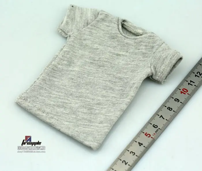 

In stock 1/6 Scale Male/Female Figure Clothes Solid Color Short Sleeve T-Shirt Model For 12'' Action Figure