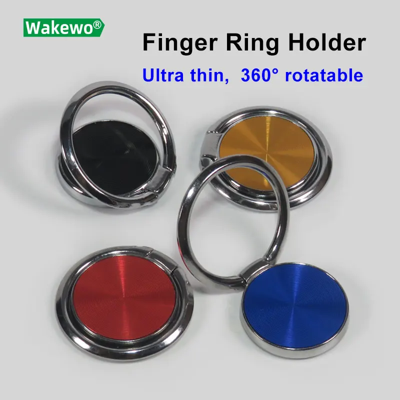 Ультратонкий держатель WAKEWO с кольцом на палец для мобильного телефона