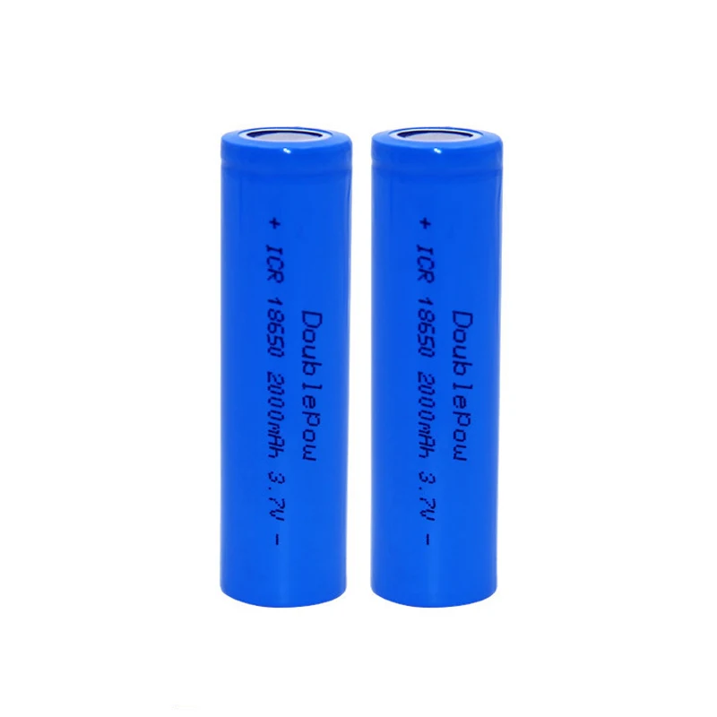

2pcs 3.7V 2000mAh Rechargeable Battery 18650 Li-ion Bateria for Radio Fan Torch Children Toys Pre-Charged Lithium Battery