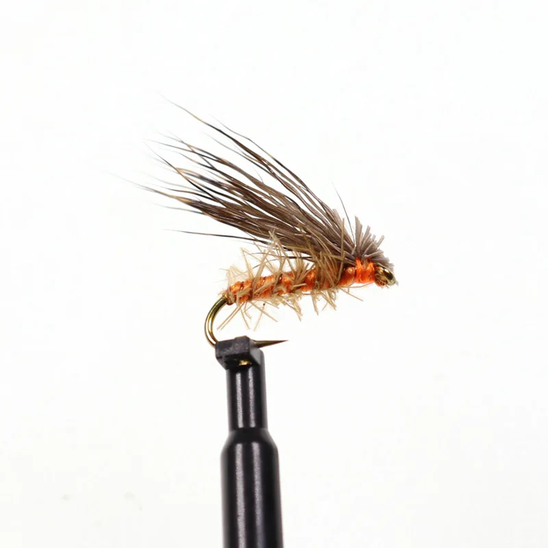 

10PCS Artificial Insect Bait Lure Deer Hair Dry Fly Fishing Lures Soft Sea Bass Trout Fishing Fly Floating Bait Accessories