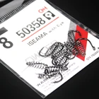 Рыболовный крючок Iseama, размер 1 #-10 #, из высокоуглеродистой стали, вращающийся взрывной крючок, для ловли карпа нахлыстом, 10 шт.партия