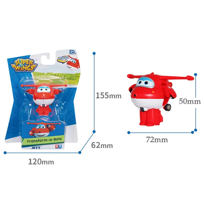 12 style Mini Super Wings Deformation Mini JET ABS Robot toy Action Figures Super Wing Transformation toys for children gift images - 6