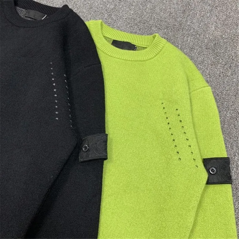 

The New Spring ISLAND Men Embroidered ST Armbands Head Pullovers Round Neck Sweatshirt Men Casual Sweater
