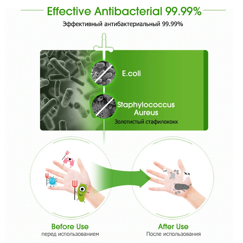 Dettol 50 мл Алоэ дезинфицирующее средство для рук гель 99.9% Антибактериальный