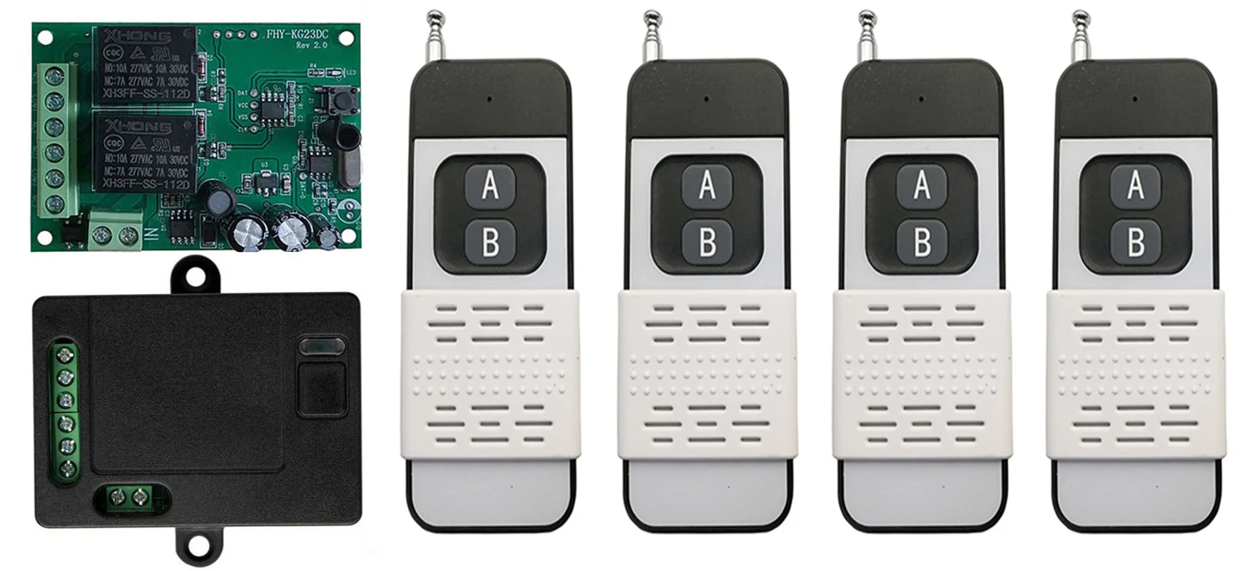 433 МГц Универсальный беспроводной пульт дистанционного управления DC 12 В 24 2CH RF