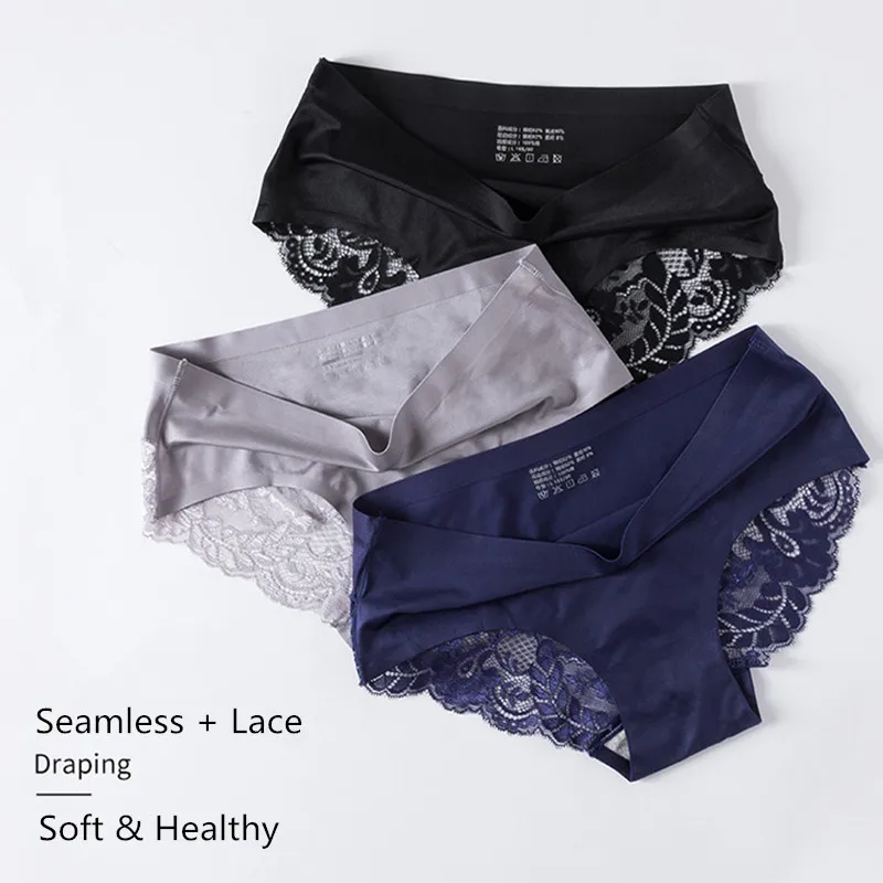 

3pcs/lot Sexy Women Underwear Breathable High Quality Women Panties Seamless Underwear Solid Lingerie Underpants Women M-XL