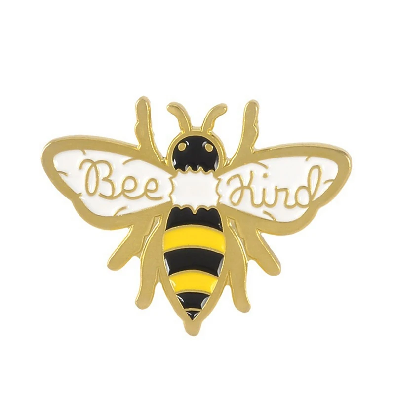 Золотая Пчела Милая эмалированная брошь в виде насекомого пчела домашняя
