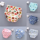 Детские водонепроницаемые подгузники 3-18 кг, многоразовые хлопковые тренировочные штаны, детские подгузники, трусики, на лето и весну