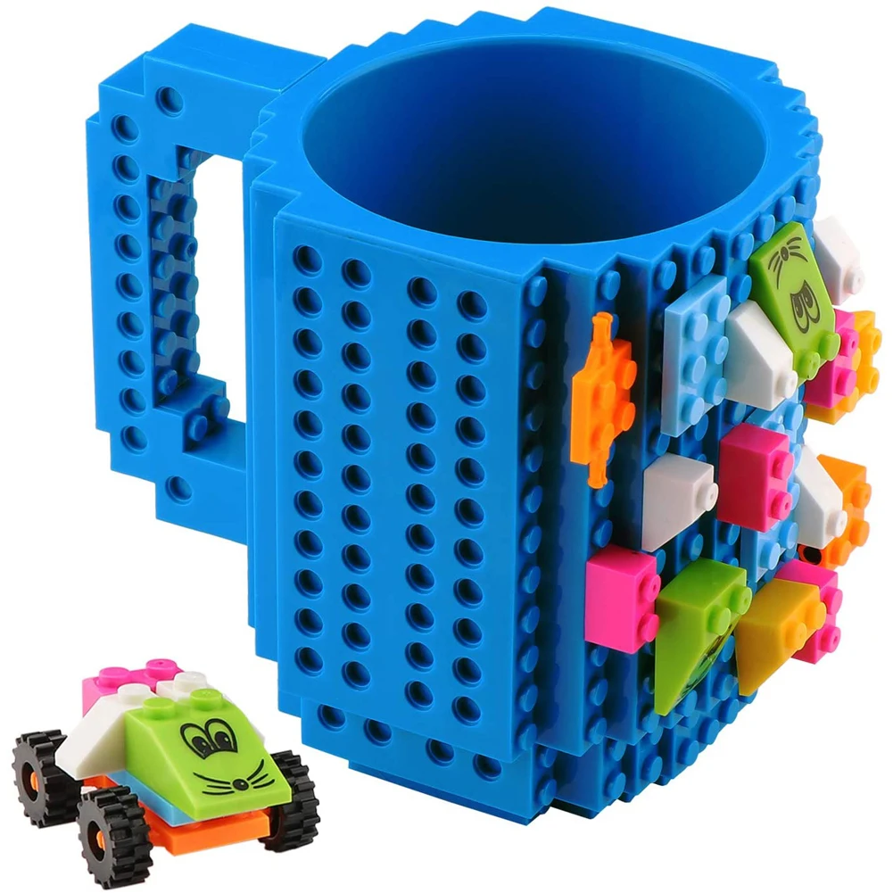 

Creative Milk Mug Coffee Cup Creative Build-on Brick Mug Cups Drinking Water Holder For Children Building Blocks Design