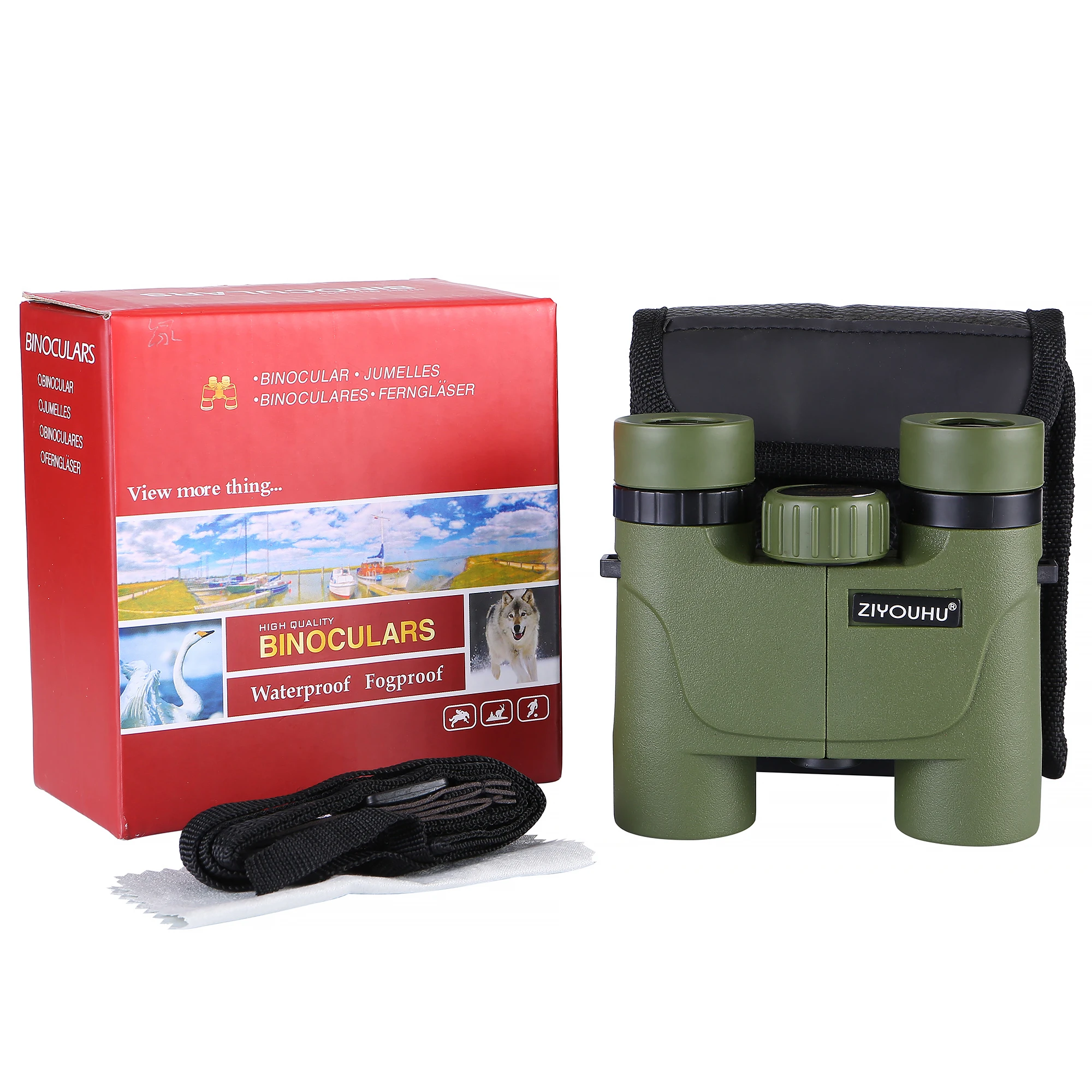 

Binoculars 10x26 Portable Folding Professional Hd Zoom Telescope High qualith Powerful Outdoor Hunting Low Light Night Vision