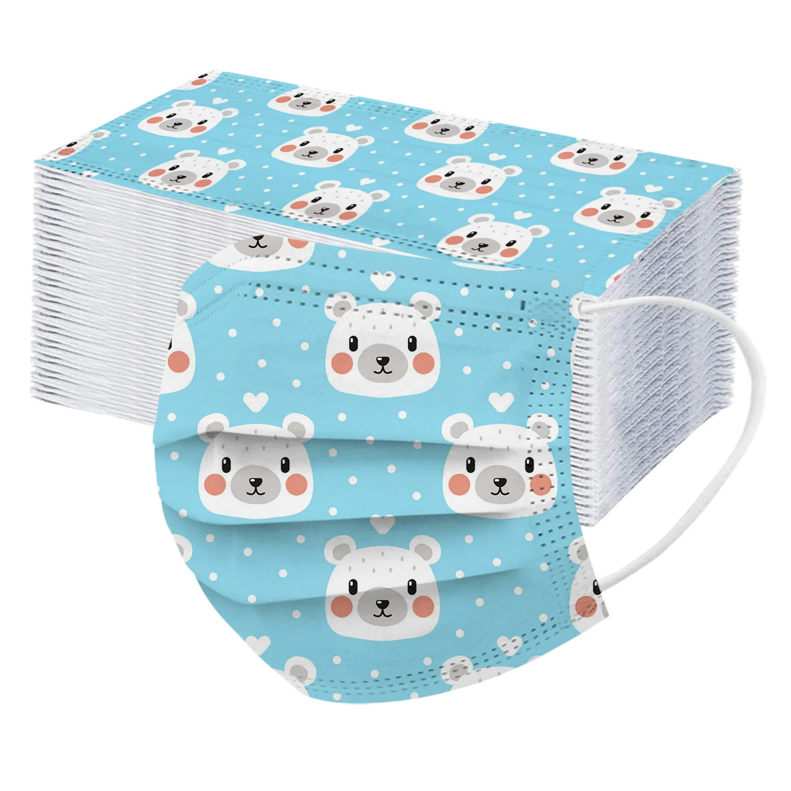 50 шт. детская маска для лица с принтом панды | Тематическая одежда и униформа