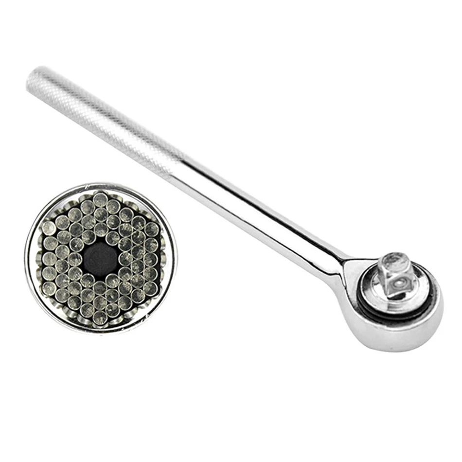KINDLOV Torque Wrench Head Set Sleeve Socket 7-19mm Power Drill Universal Ratchet Spanner Magic Grip Remove Screws Hand Tools