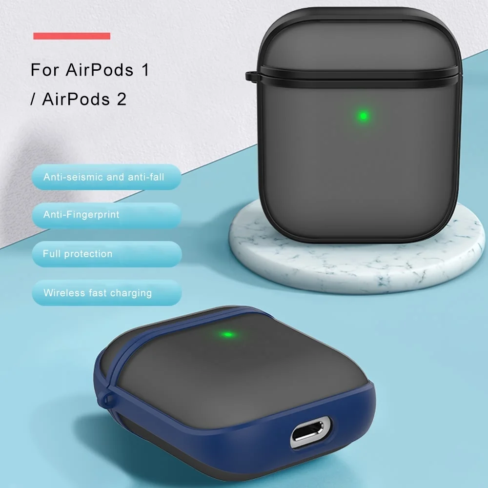 LAPOPNUT Wireless Bluetooth Earphone Case for Apple Airpods 1 2 Box Silicone Air Pods Accessories Headphone Protective Cover |