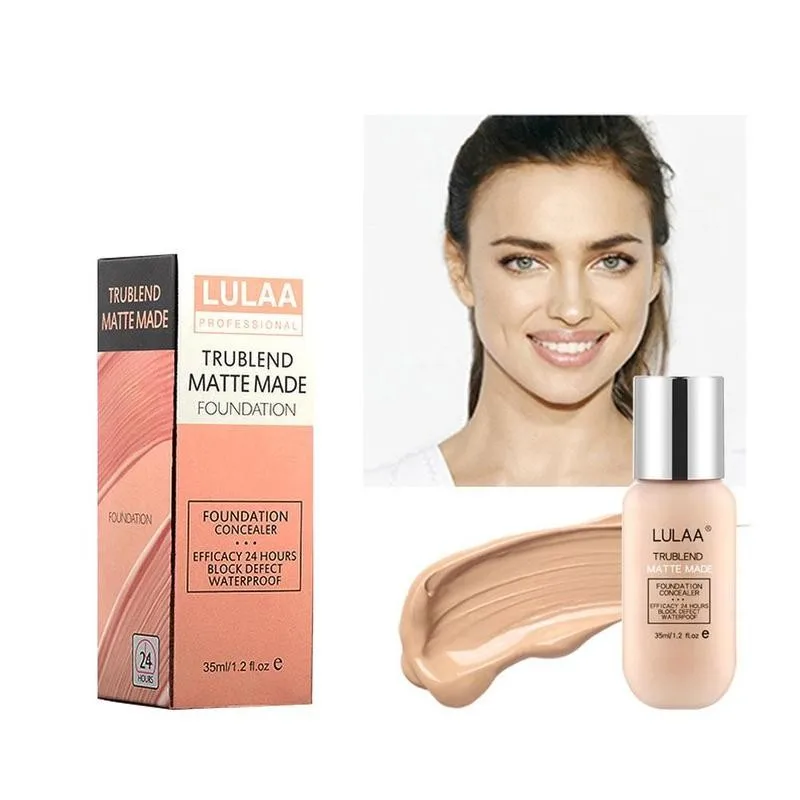 Liquid Foundation Concealer Natural Brightening Base Makeup Lasting Waterproof oil control Face Beauty Makeup Foundation Cream