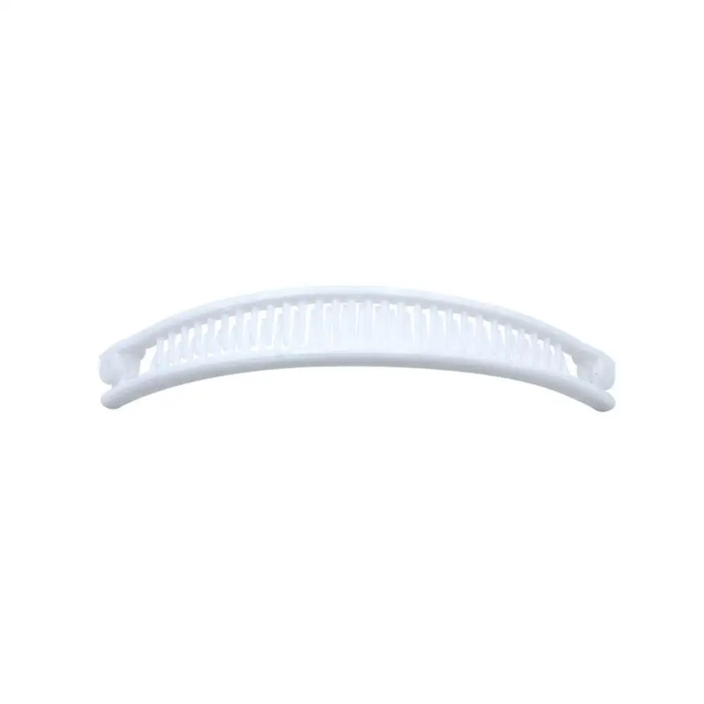 White Hair Clip Простой Зажим Шпилька для волос банан волос гребень конский хвост держатель гребень клип форма черный/белый Корея волос гребень - Цвет: White Hair Clip