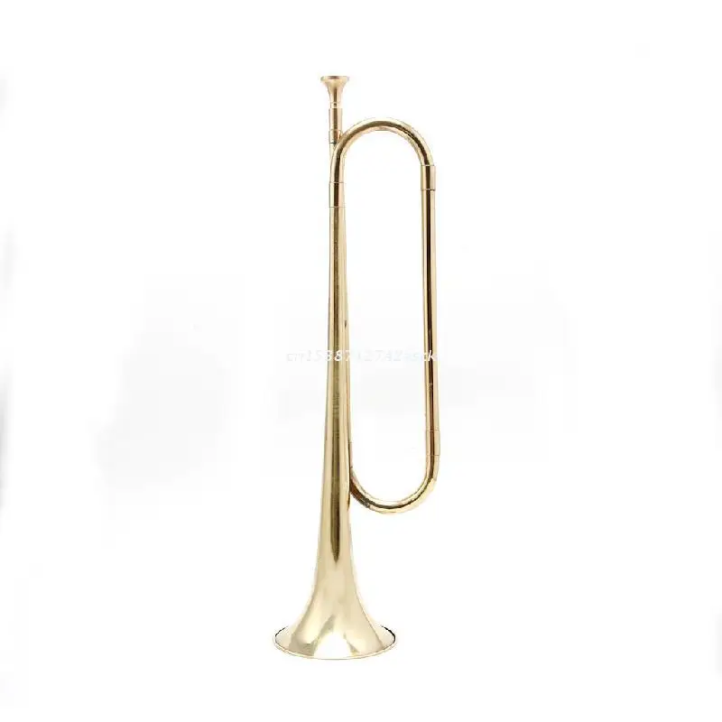 

Retro B Flat Bugle Trumpet School Band Cavalry Beginner Military Orchestra New Dropship