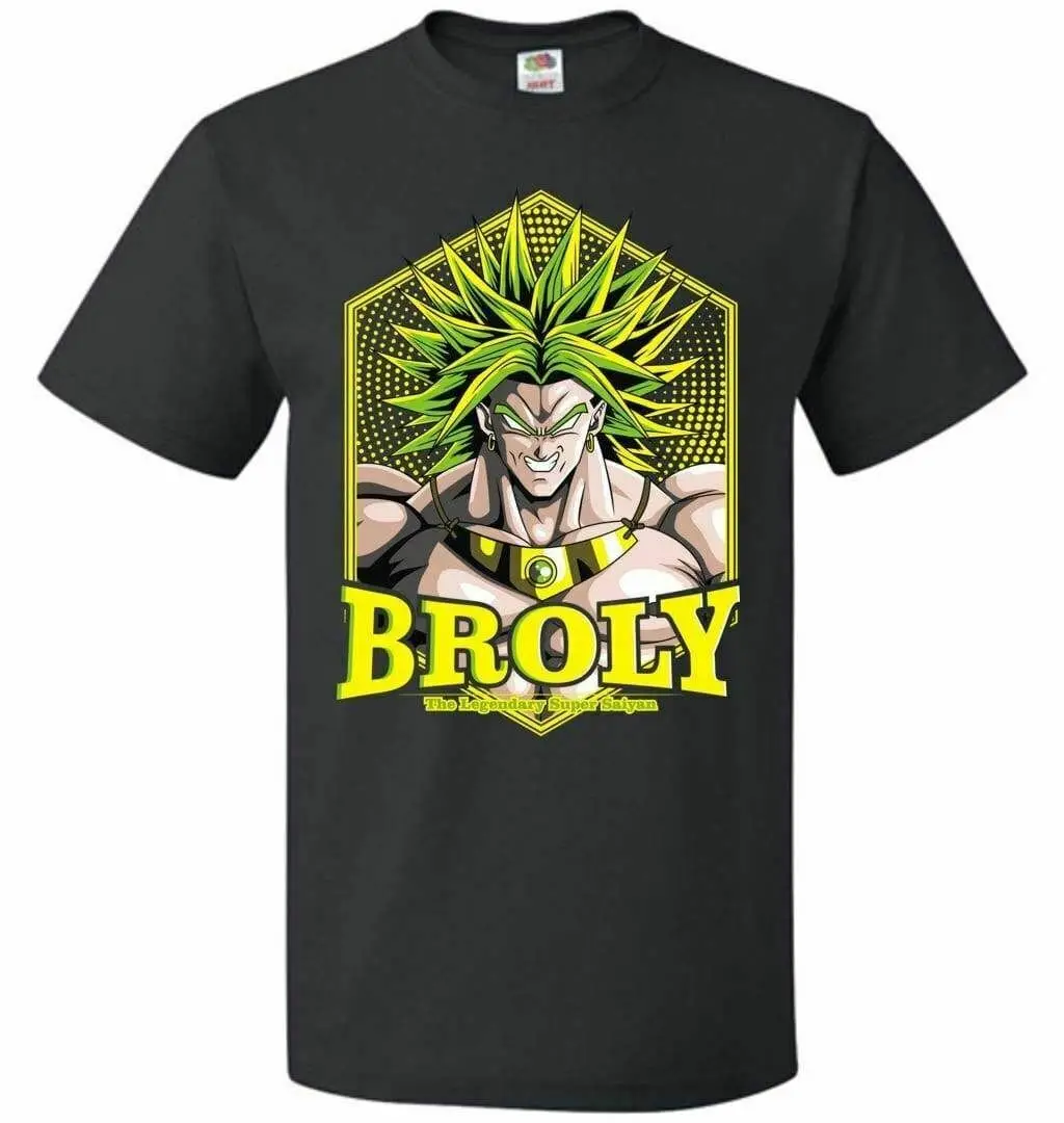 Broly футболка унисекс аниме с графическим рисунком одежда Nerdy Geeky Pop Culture|Мужские
