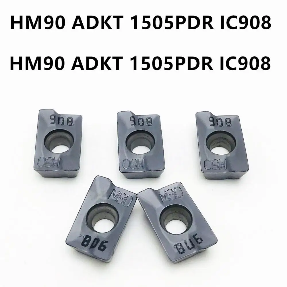 Твердосплавные вставки HM90 ADKT1505 PDR IC908 режущий инструмент токарные части вставка