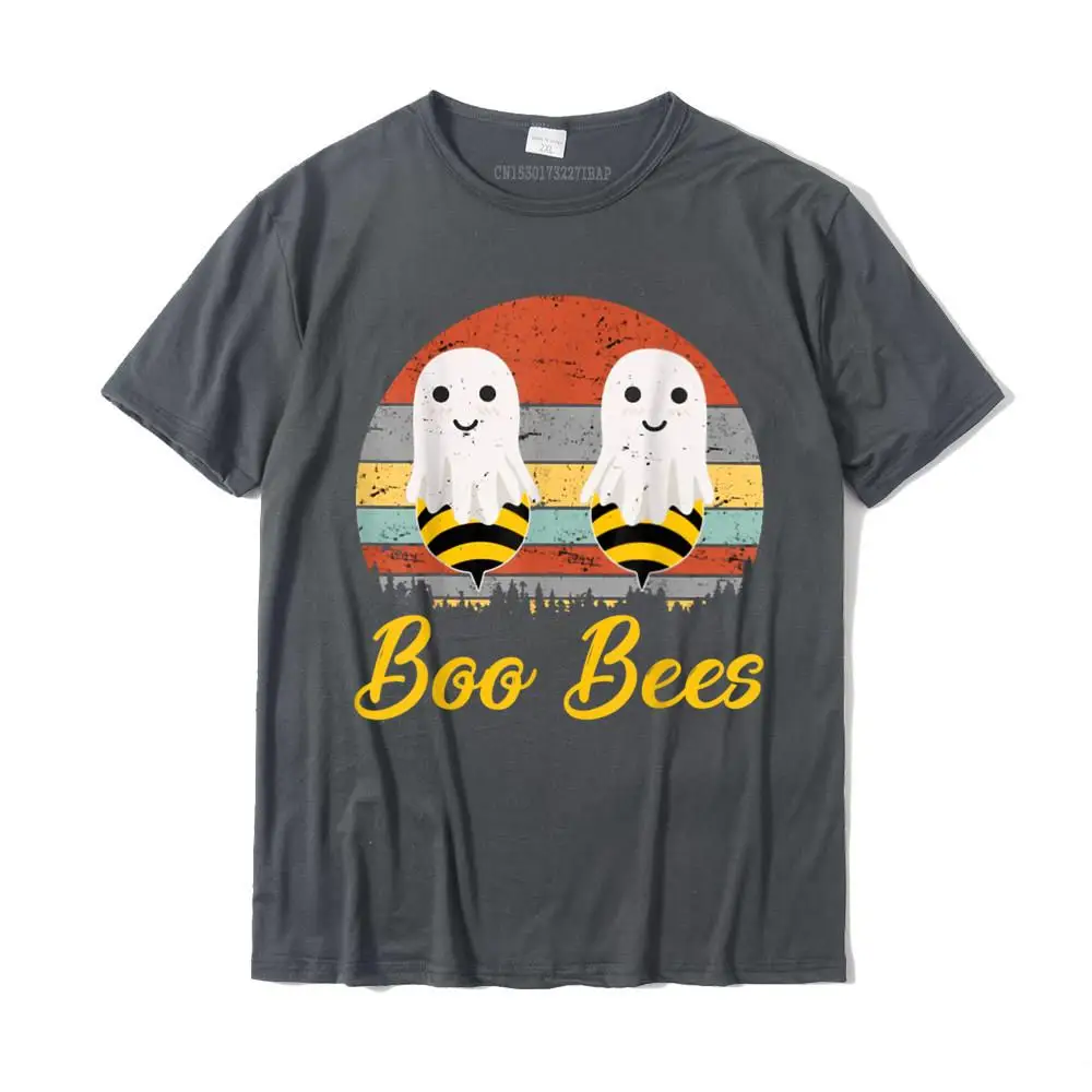 Винтажная забавная футболка Boo Bees на Хэллоуин Классические хлопковые мужские