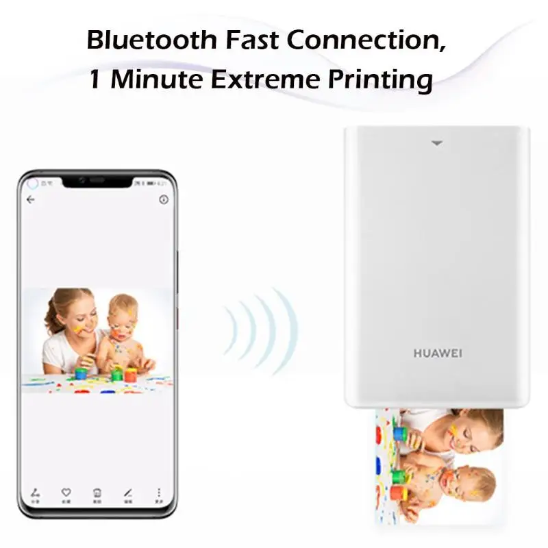 huawei Zink AR портативный фото Карманный принтер мини DIY Фото принтеры для мобильного телефона Bluetooth 4,1 300 точек/дюйм принтер картинок