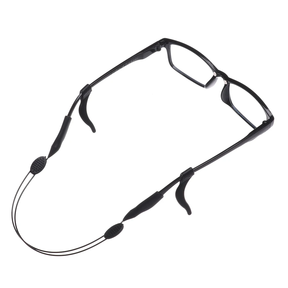 1 шт. унисекс масштабируемые силиконовые очки ремешок на шею спортивные веревке