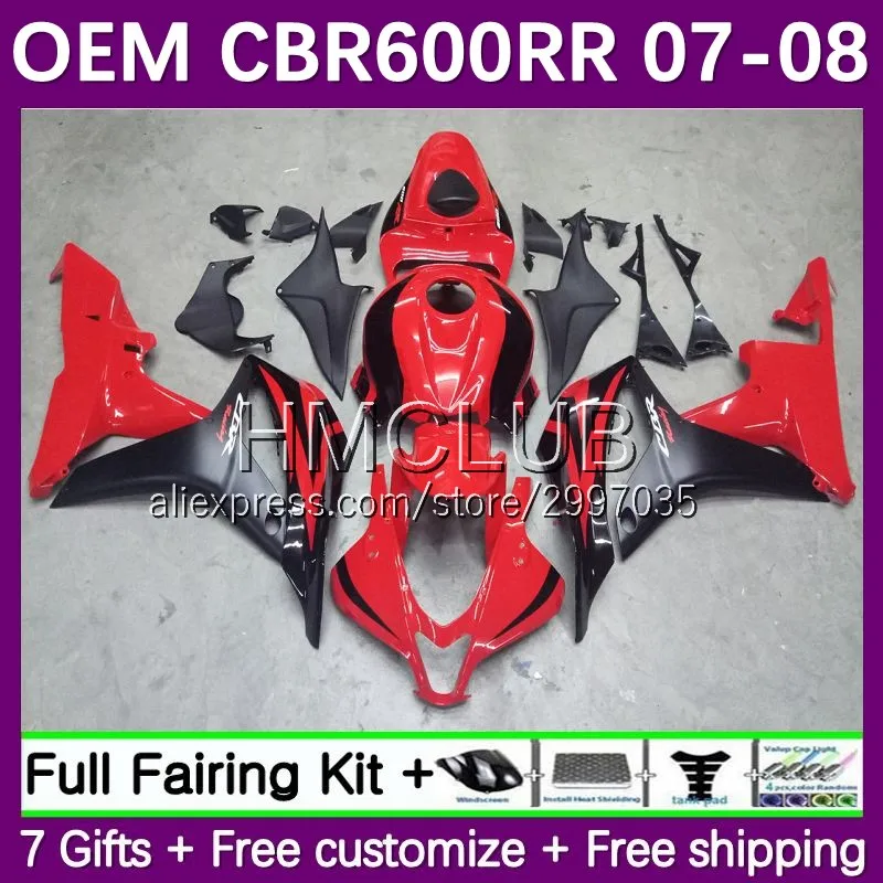 

Injection Body For HONDA CBR600RR CBR600 600 RR CC F5 07 08 5No.1 CBR600F5 CBR 600CC 600RR 2005 2006 OEM Fairings factoty red