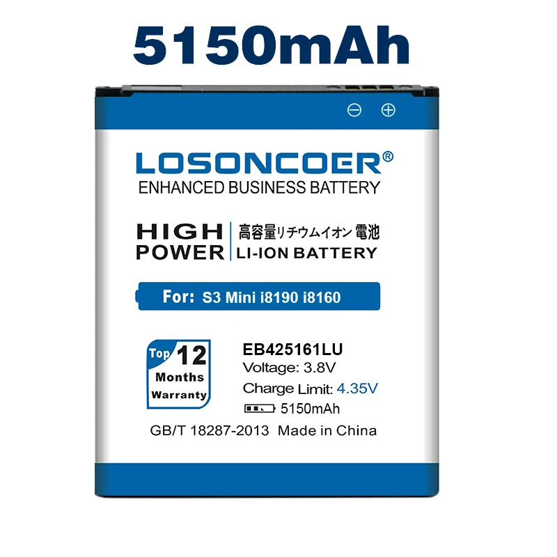 EB425161LU для samsung Galaxy S Duos S3 мини Батарея S7566 S7568 S7562 i8160 S7560 S7572 S7580 i8190 i739 i669 SM-J105H J1 мини
