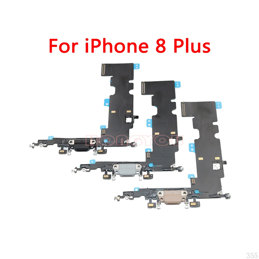 Гибкий кабель разъема порта зарядки USB для iPhone X 8 7 Plus 7Plus 8Plus 4,7 дюйма 5,5 дюйма.