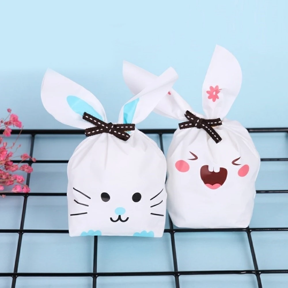 10 шт. милые пакеты для печенья с заячьими ушками и кошками конфет Бисквитное