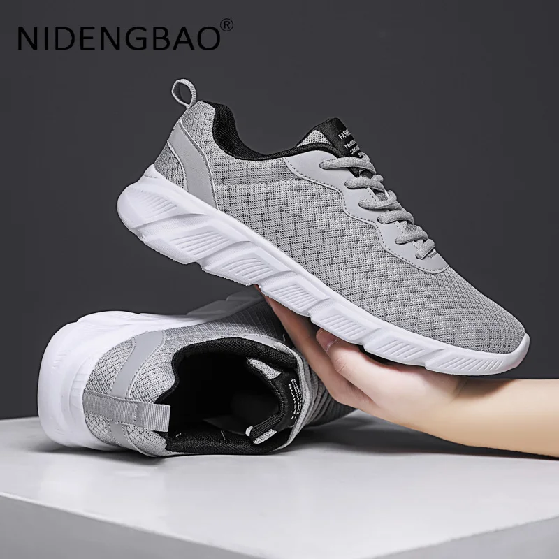 Men Sneakers Mesh Breathable Women Outdoor Walking Jogging Running Sports Shoes Non Slip Lightweight Gym Athletic Trainers
