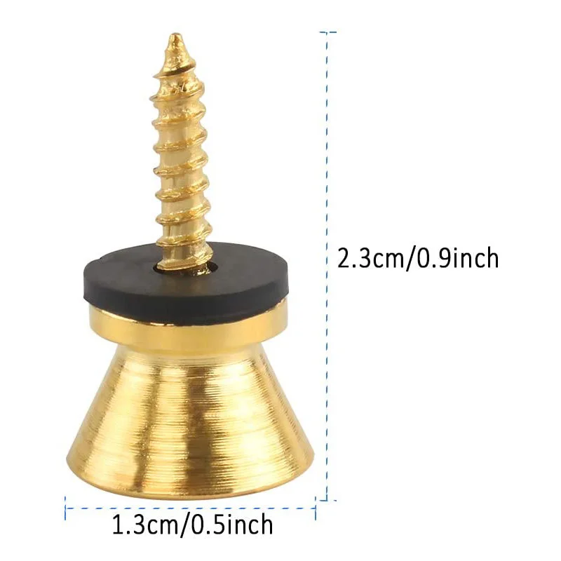 2pcs gitarre strap locks ende pins schwanz nagel lock taste heringe schraube flach kopf für akustische klassische e gitarre bass ukulele free glo