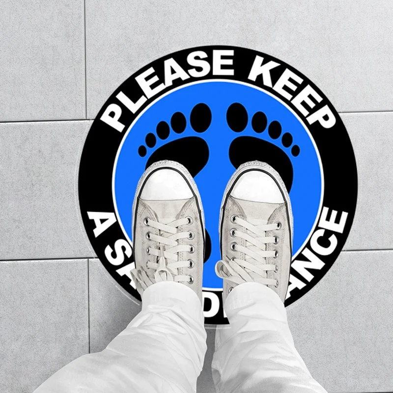 

10Pcs Floor Decals-12inch Round Stickers-Waterproof -Easy to Clean