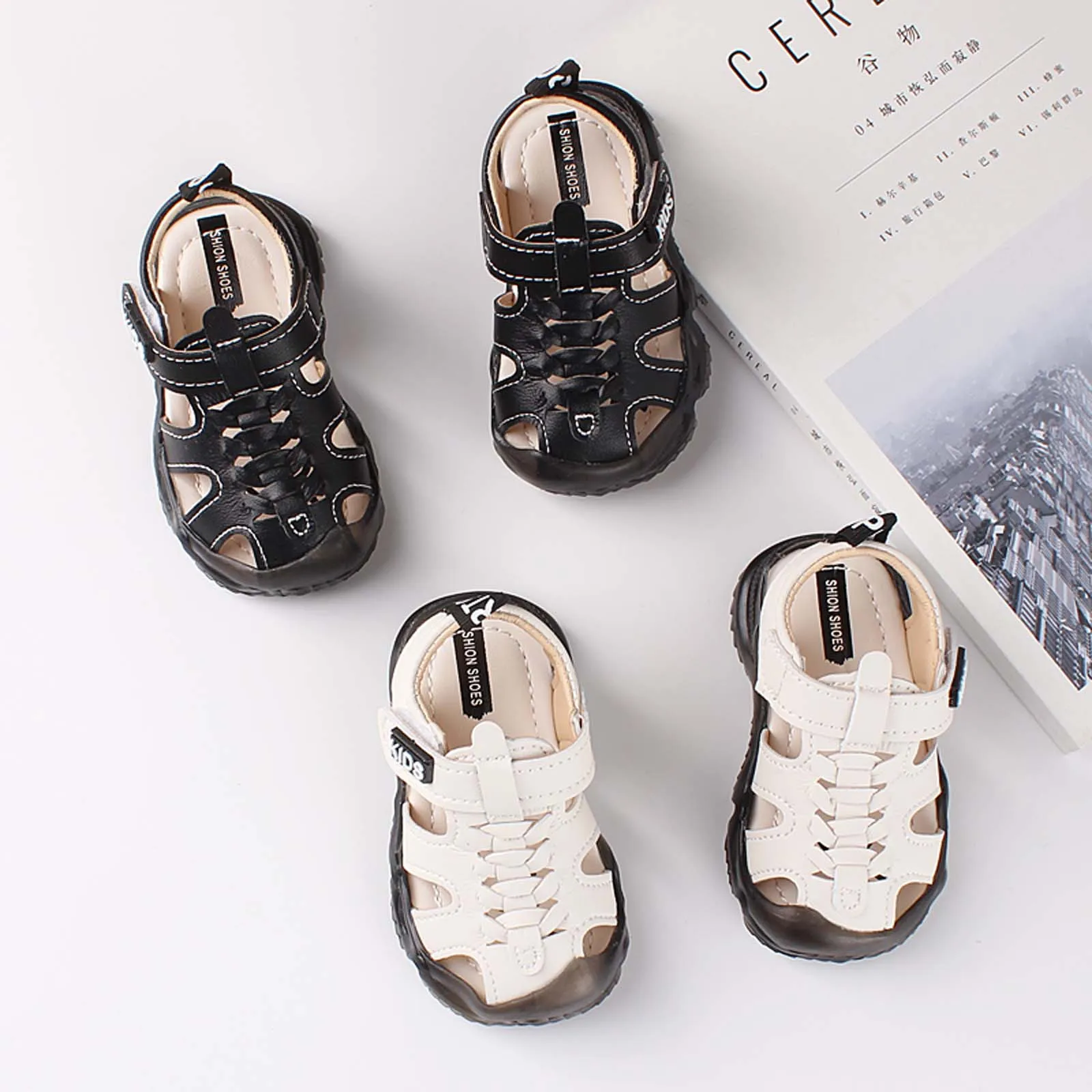 

Toddler Shoes Baby Boys Soft-soled Sandals Children's Anti-kick Outdoor Casual Sandals Summer Fashion Soft Infant Shoes sandales