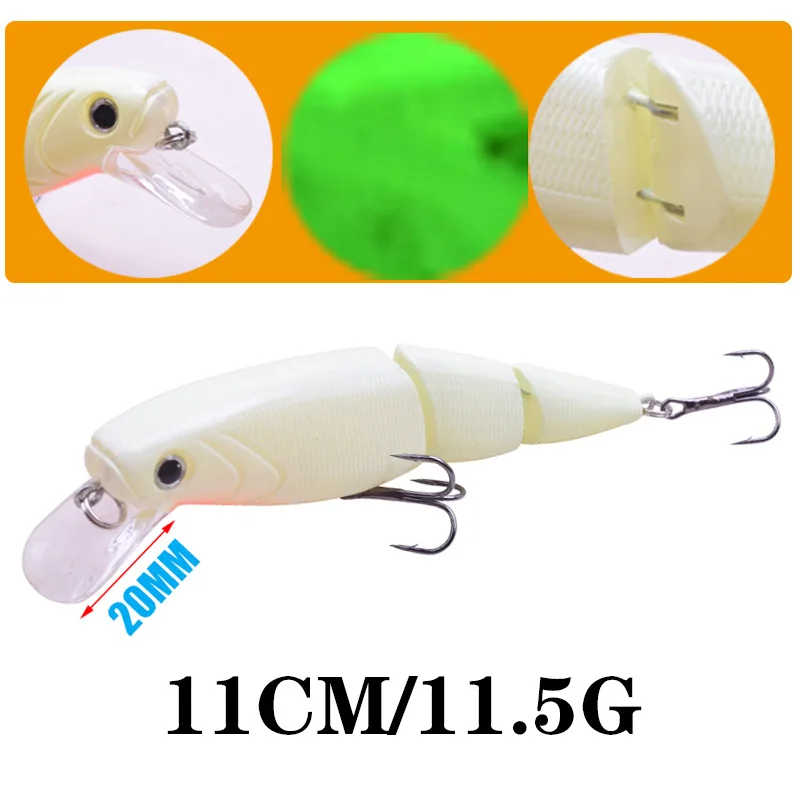 6 шт мульти шарнирные приманки Minnow приманка для рыбалки набор со похожая на