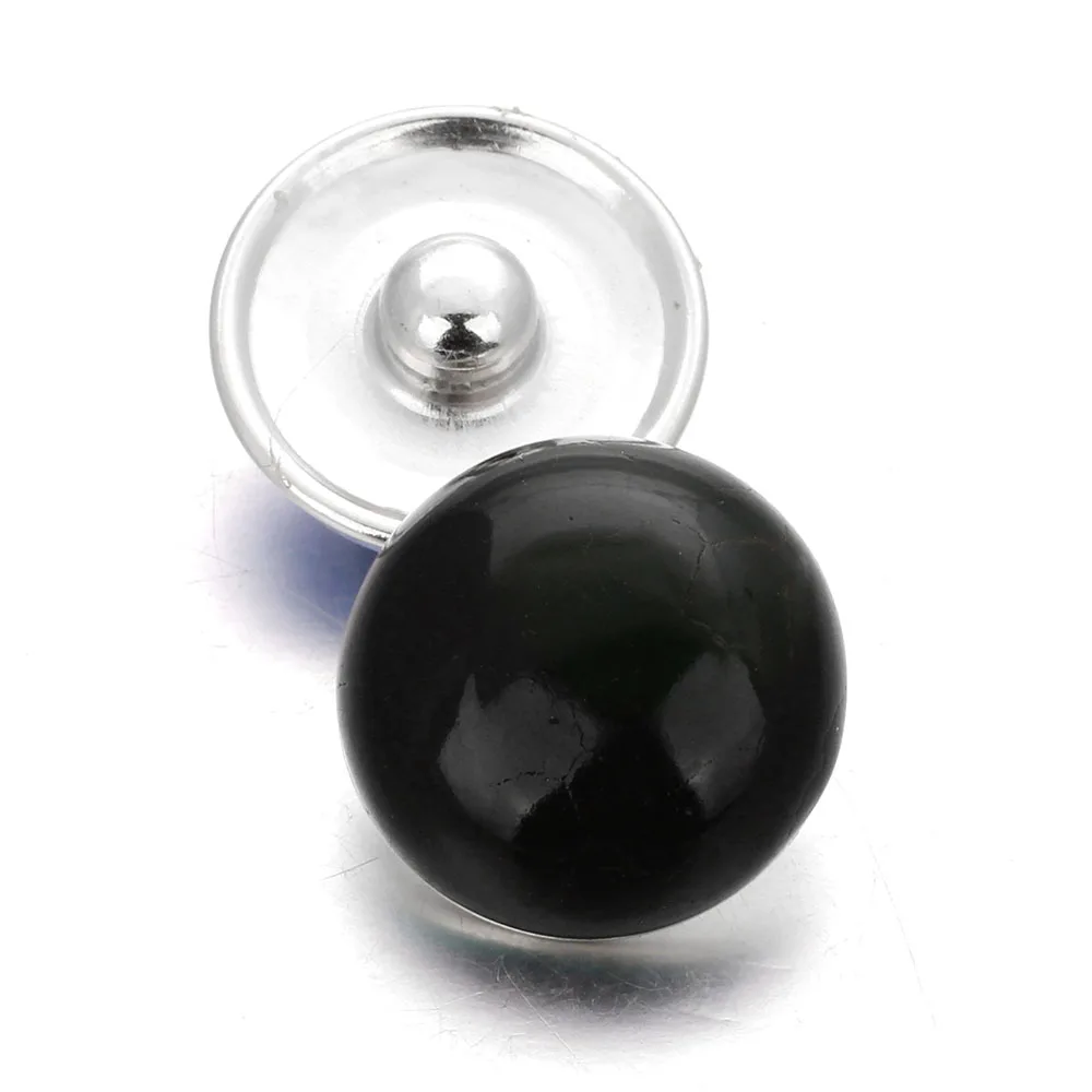 10 шт./лот разноцветные металлические кнопки 18 мм камень сделай сам