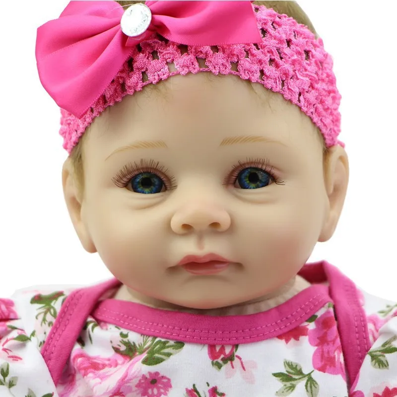 Девочка bebe Кукла reborn menina de silicone 55 см куклы карие глаза реалистичные детские