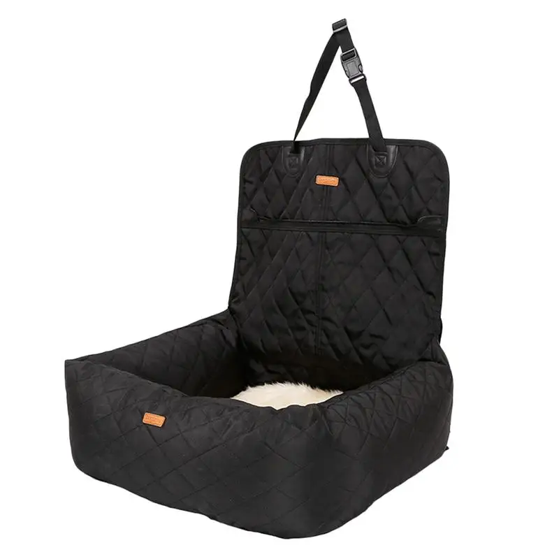 

Multifunctional Pet Front and Rear Seat Cushion Dog Seat Pad Puppy Cat Waterproof Seat Mat for Home Car Auto (Black)