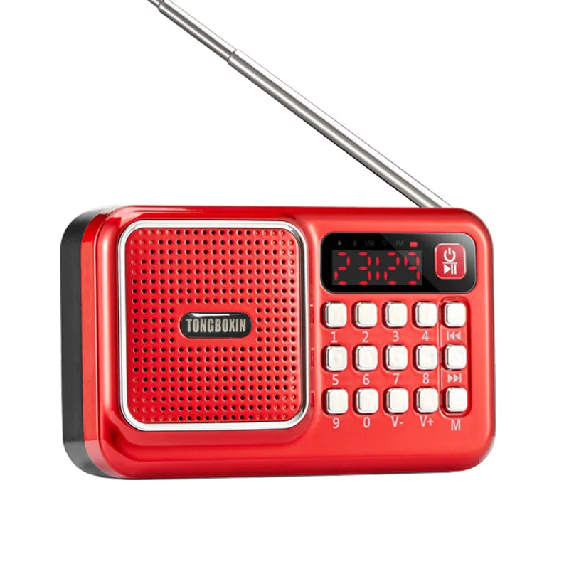 Портативный Bluetooth FM-радиоприемник динамик USB TF-карта плеер 3 5 мм наушники выход