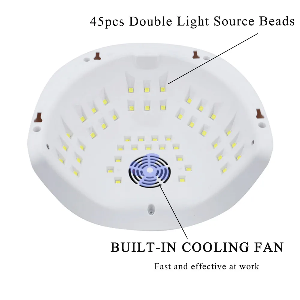 Новый Сушилка для ногтей УФ светодиодный маникюрный аппарат с нижним ЖК дисплеем
