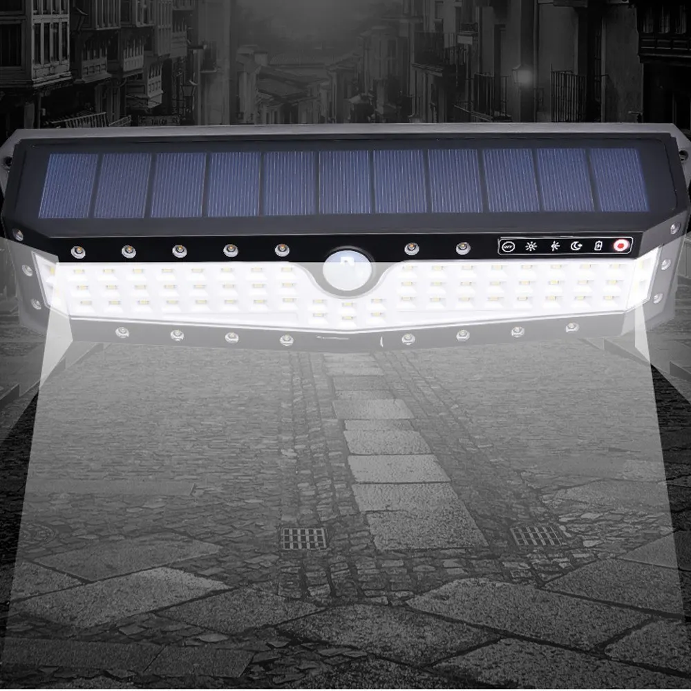 118LED 1000LM Солнечная энергия PIR датчик движения настенный светильник безопасности