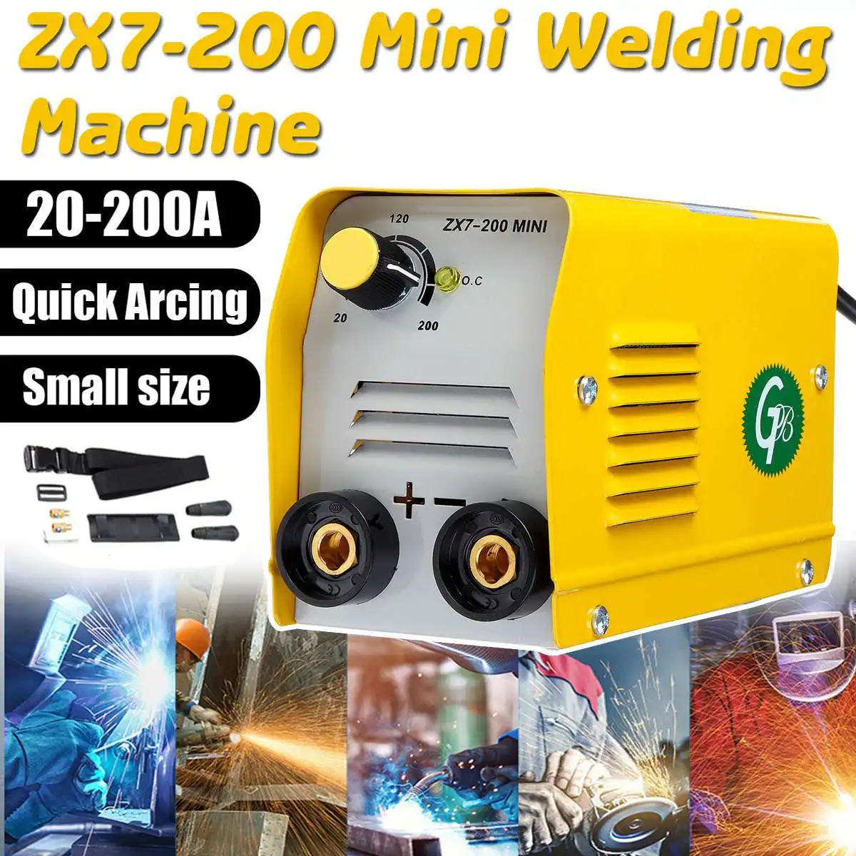 DANIU ZX7-200 ручной 200A мини Электрический сварочный аппарат IGBT DC инвертор ARC MMA палка сварщики для сварки различных материалов