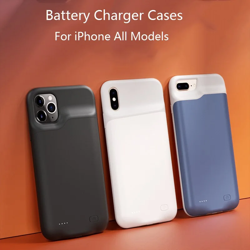 Battery Charger Cases For iPhone 11 12 Pro Max External battery Power Bank Charging Case For iPhone X XS Max XR 6 7 8 Plus SE2