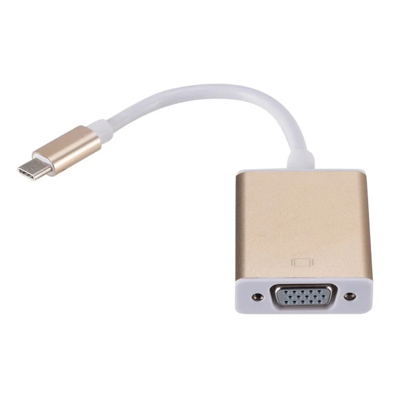 Переходник с USB C на VGA Usb 3 0 типа конвертер для нового Macbook 12 дюймов usb c Pd dex|Адаптеры