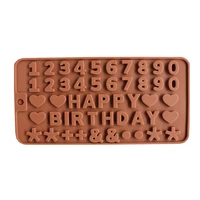 birthday cake decoration kitchen dining silicone ice cube maker mold bake tray set fondant cookie chocolate pastry mould 50