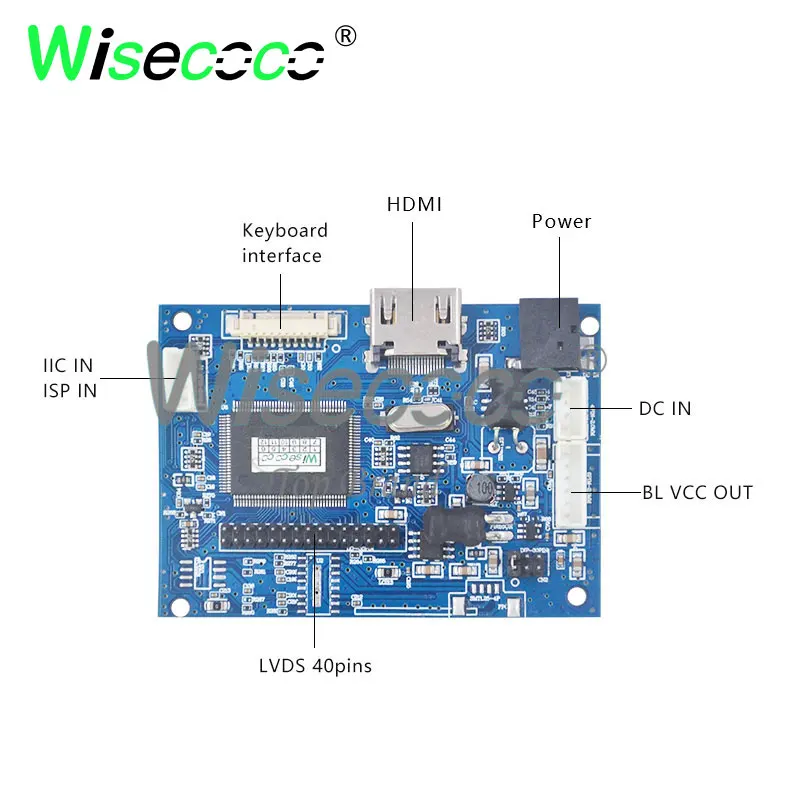 Wisecoco 8 2 дюймов сенсорный экран ips 40 pin для планшета и дисплей с lvds драйвер платы